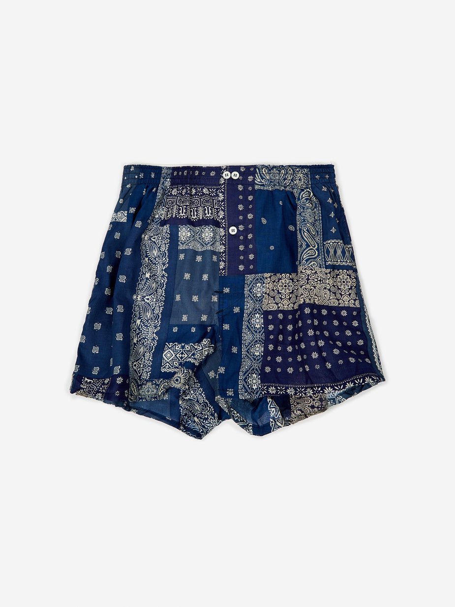 Anonymous Ism Anonymous Ism Boxer - Bandana Navy Mix - Blue