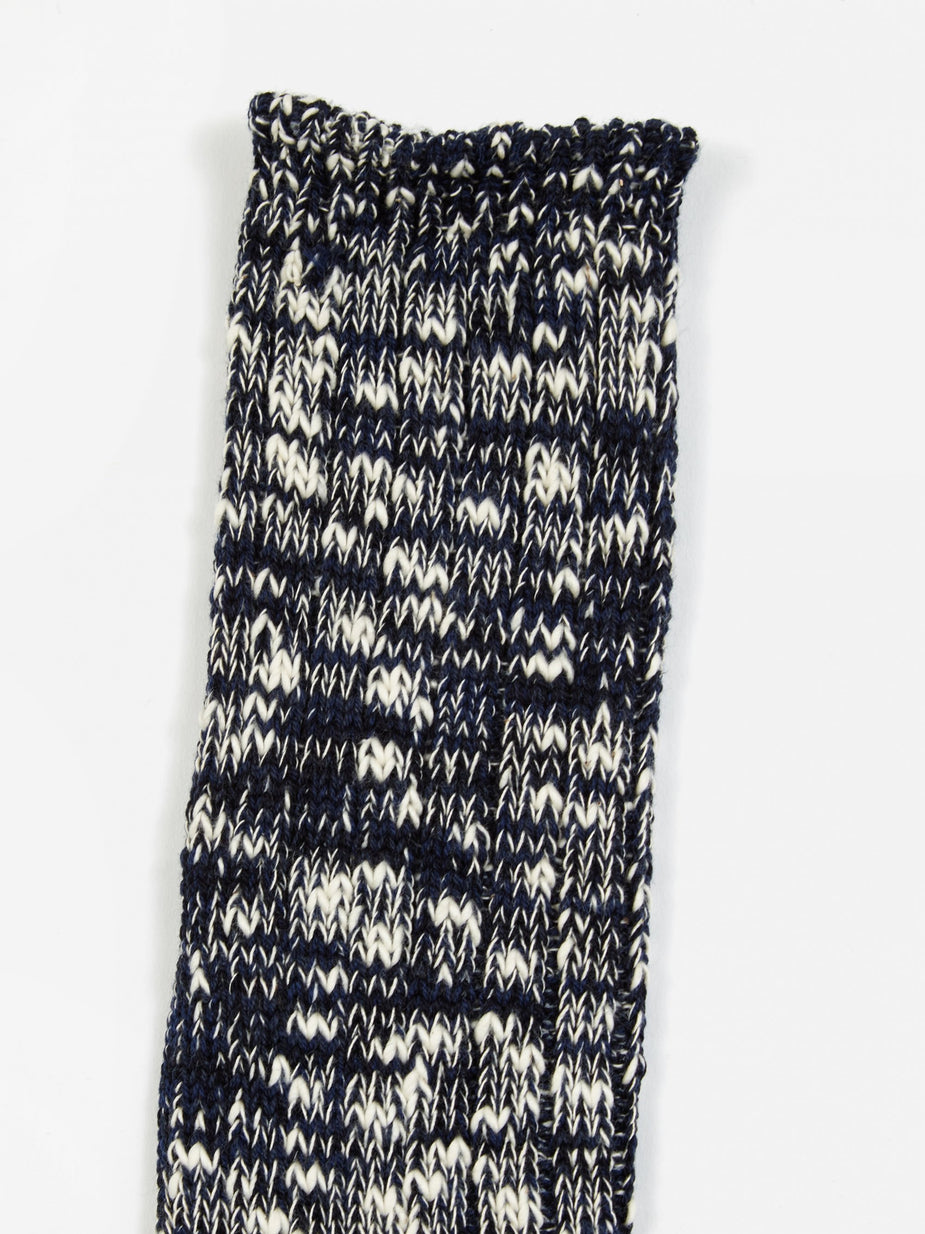 Anonymous Ism Anonymous Ism Slub Crew Sock - Navy - Blue