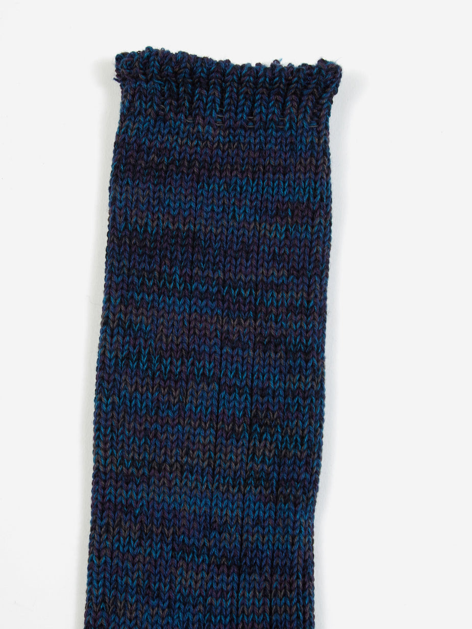 Anonymous Ism Anonymous Ism 5 Colour Mix Crew Sock - Navy - Blue