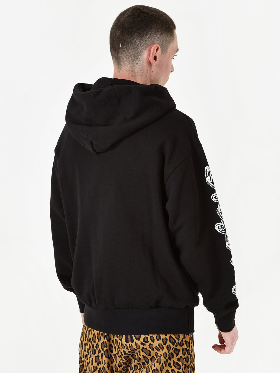 Aries Aries 2 Chains Hoodie - Black - Black