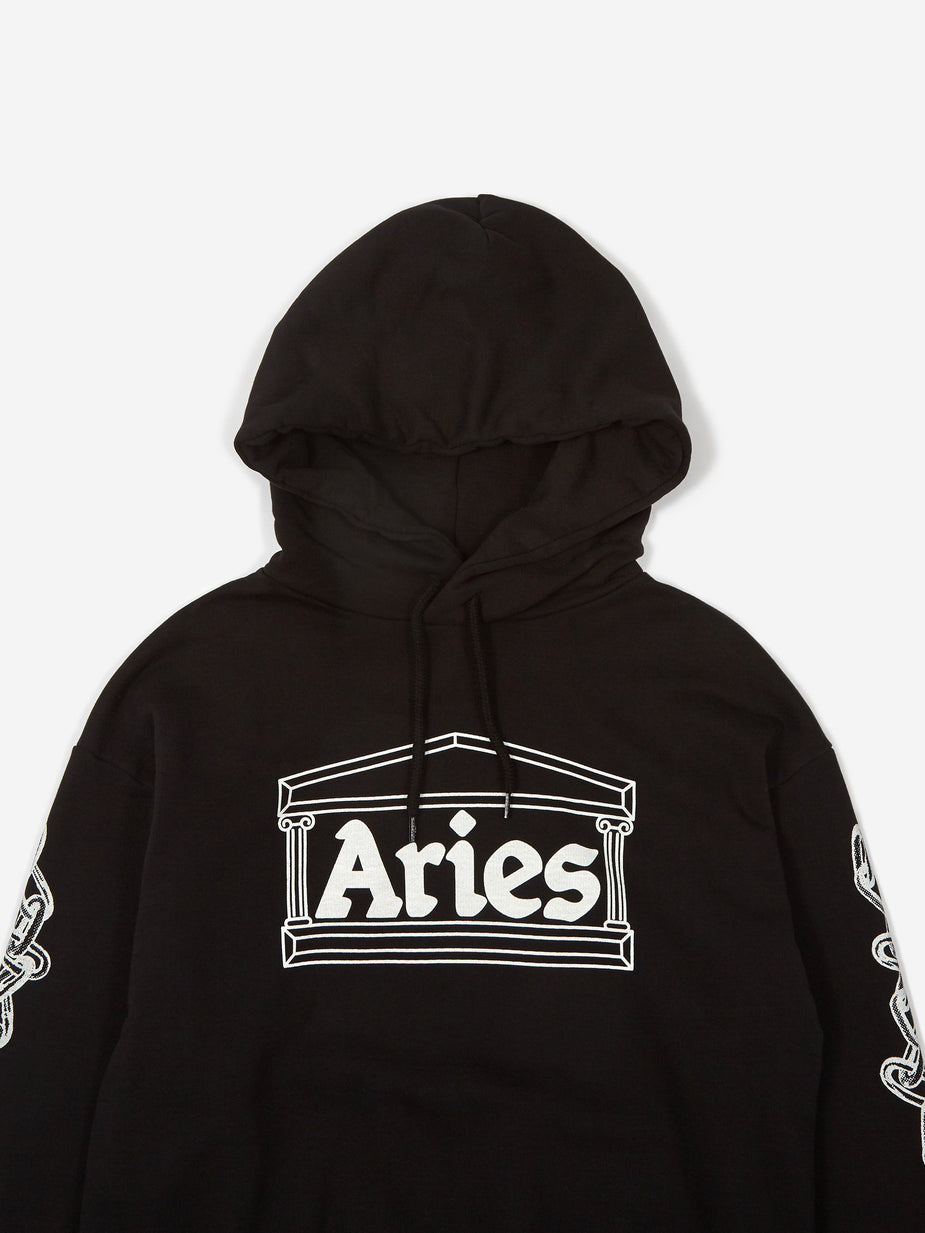 Aries Aries 2 Chains Hoodie - Black - Black