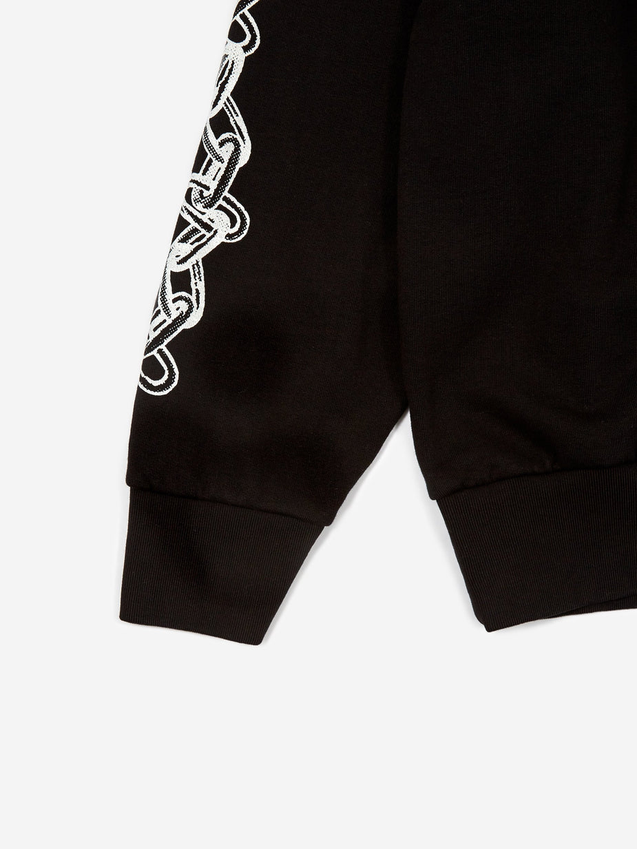 Aries Aries 2 Chains Hoodie - Black - Black