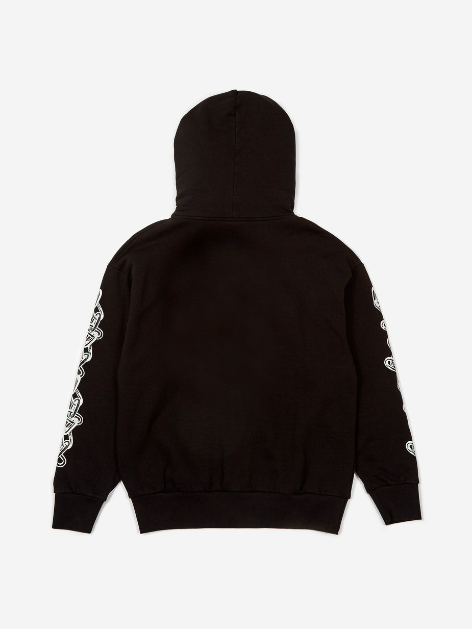 Aries Aries 2 Chains Hoodie - Black - Black