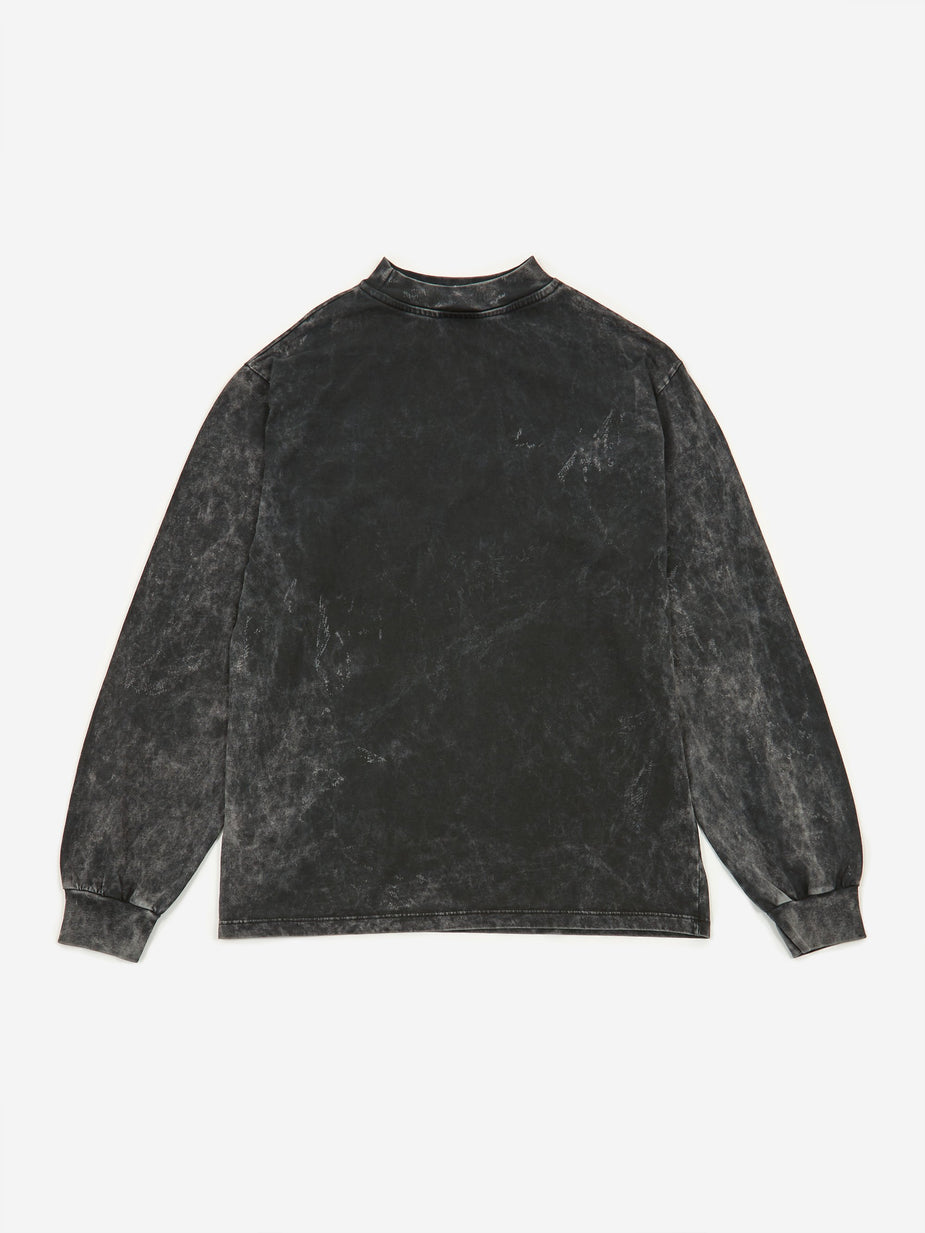 Aries Aries Acid Wash Pocket Longsleeve T-Shirt - Black. - Black