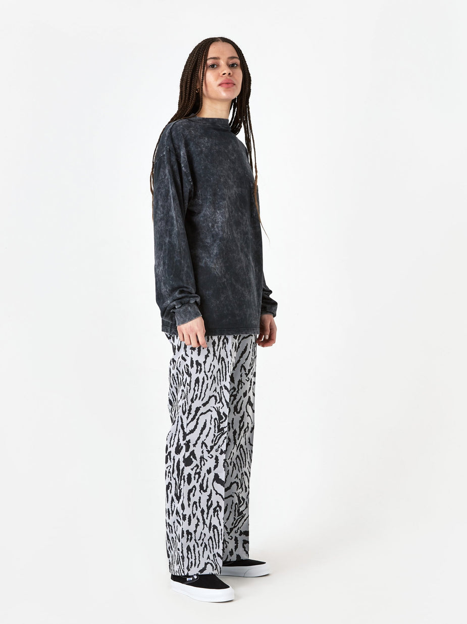 Aries Aries Acid Wash Pocket Longsleeve T-Shirt - Black. - Black