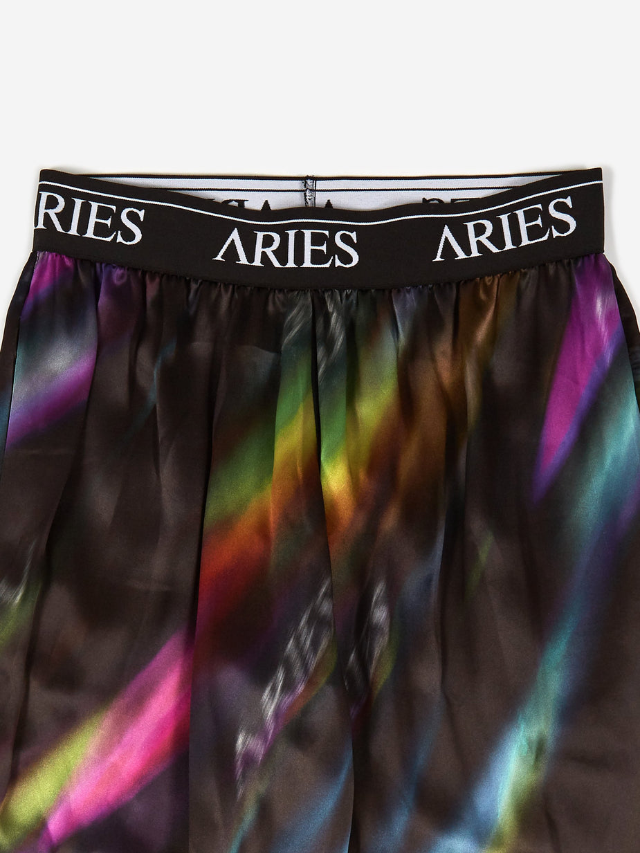 Aries Aries Aurora Silk Pyjama Pant - Black/Multi - Black