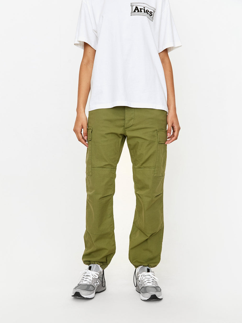 Aries Aries Cargo Pant - Loden Green - Green