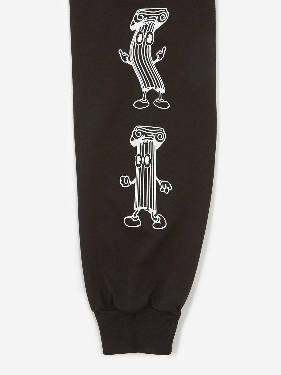 Aries Aries Cartoon Column Longsleeve T-Shirt - Black - Black