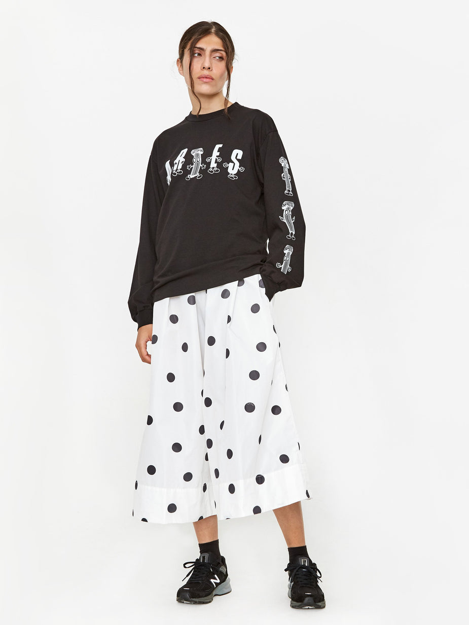 Aries Aries Cartoon Column Longsleeve T-Shirt - Black - Black