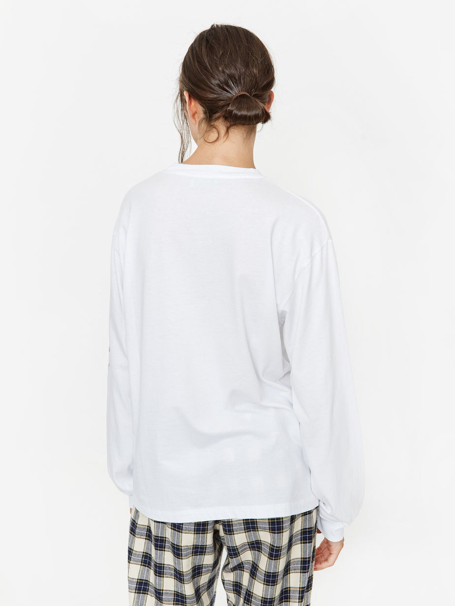 Aries Aries Cartoon Column Longsleeve T-Shirt - White - White