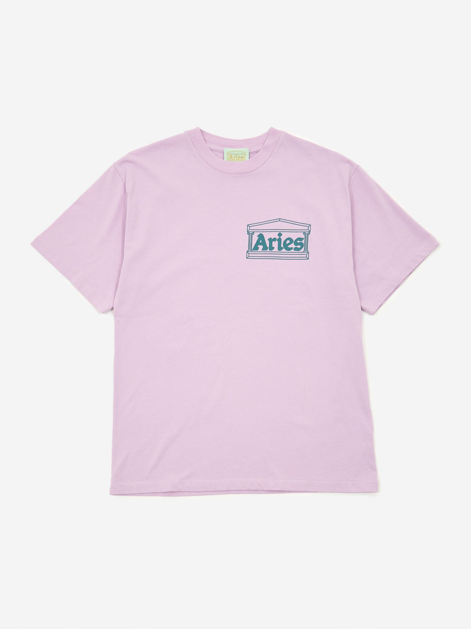 Aries Aries Classic Temple Shortsleeve T-Shirt - Pink. - Pink