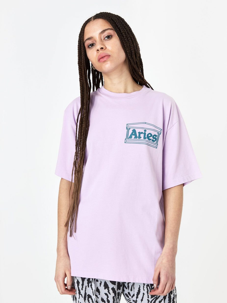Aries Aries Classic Temple Shortsleeve T-Shirt - Pink. - Pink