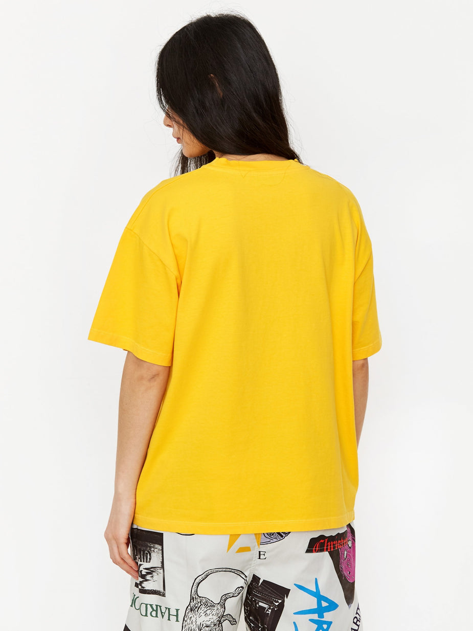 Aries Aries Classic Temple Shortsleeve T-Shirt - Yellow. - Yellow