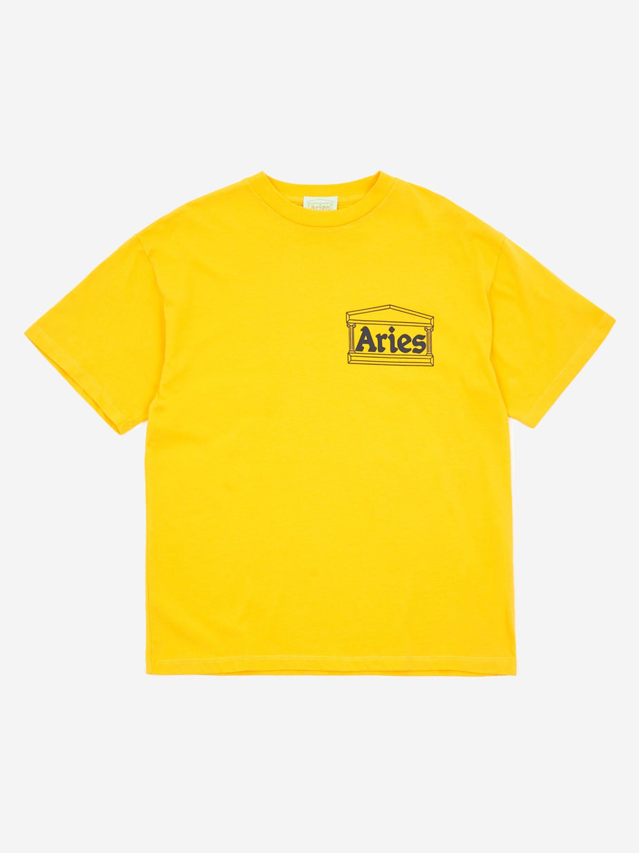 Aries Aries Classic Temple Shortsleeve T-Shirt - Yellow - Yellow