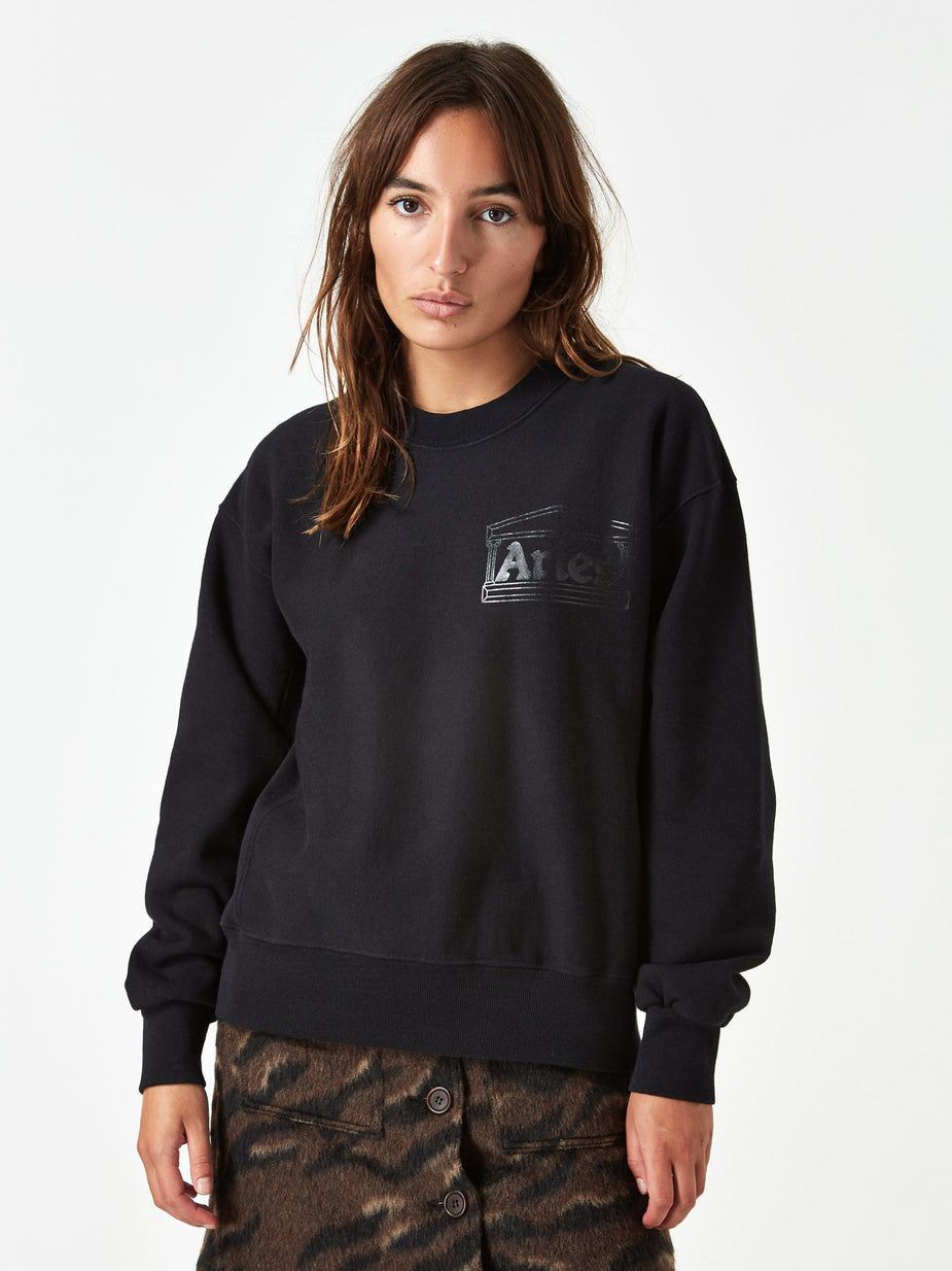 Aries Aries Classic Temple Sweatshirt - Black - Black