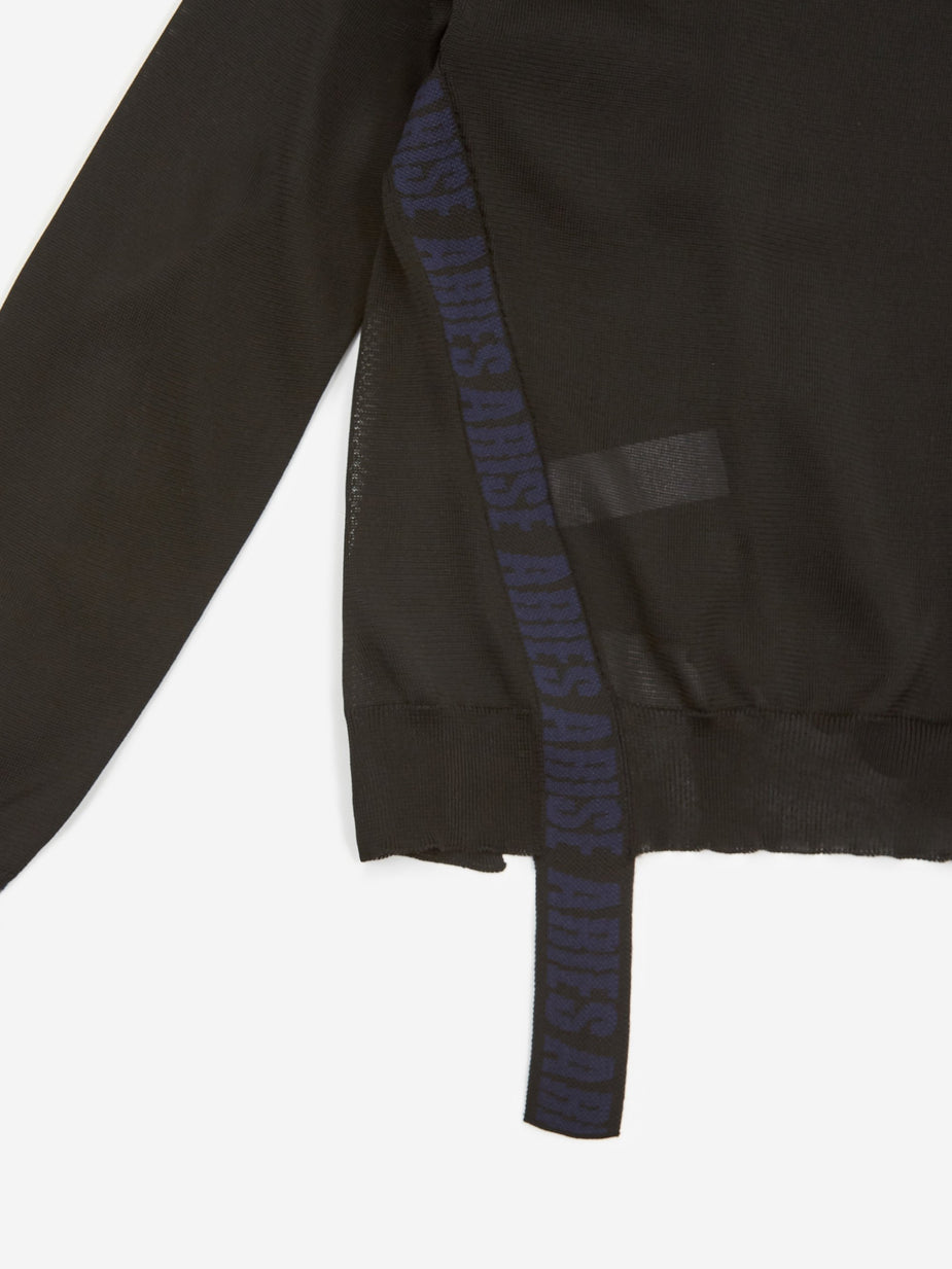 Aries Aries Deconstructed Jumper - Black - Black