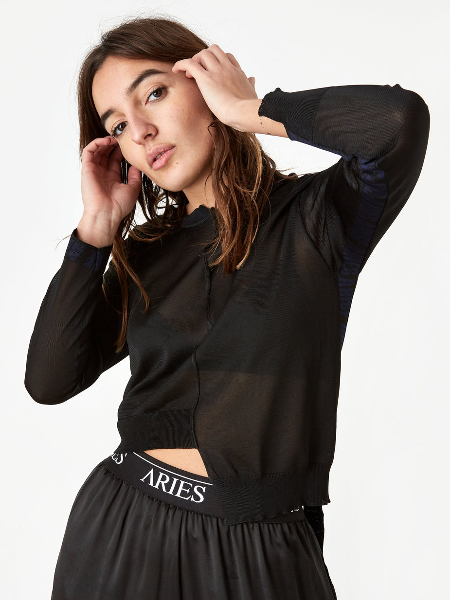 Aries Aries Deconstructed Jumper - Black - Black