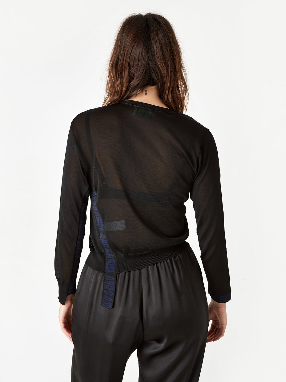 Aries Aries Deconstructed Jumper - Black - Black