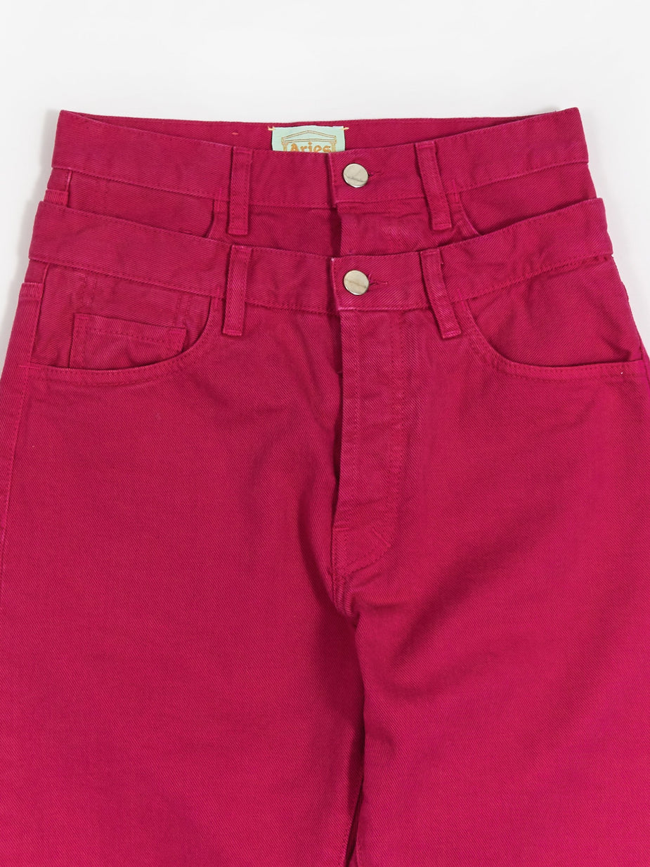 Aries Aries Double Waisted Lilly Jean - Fuschia - Pink