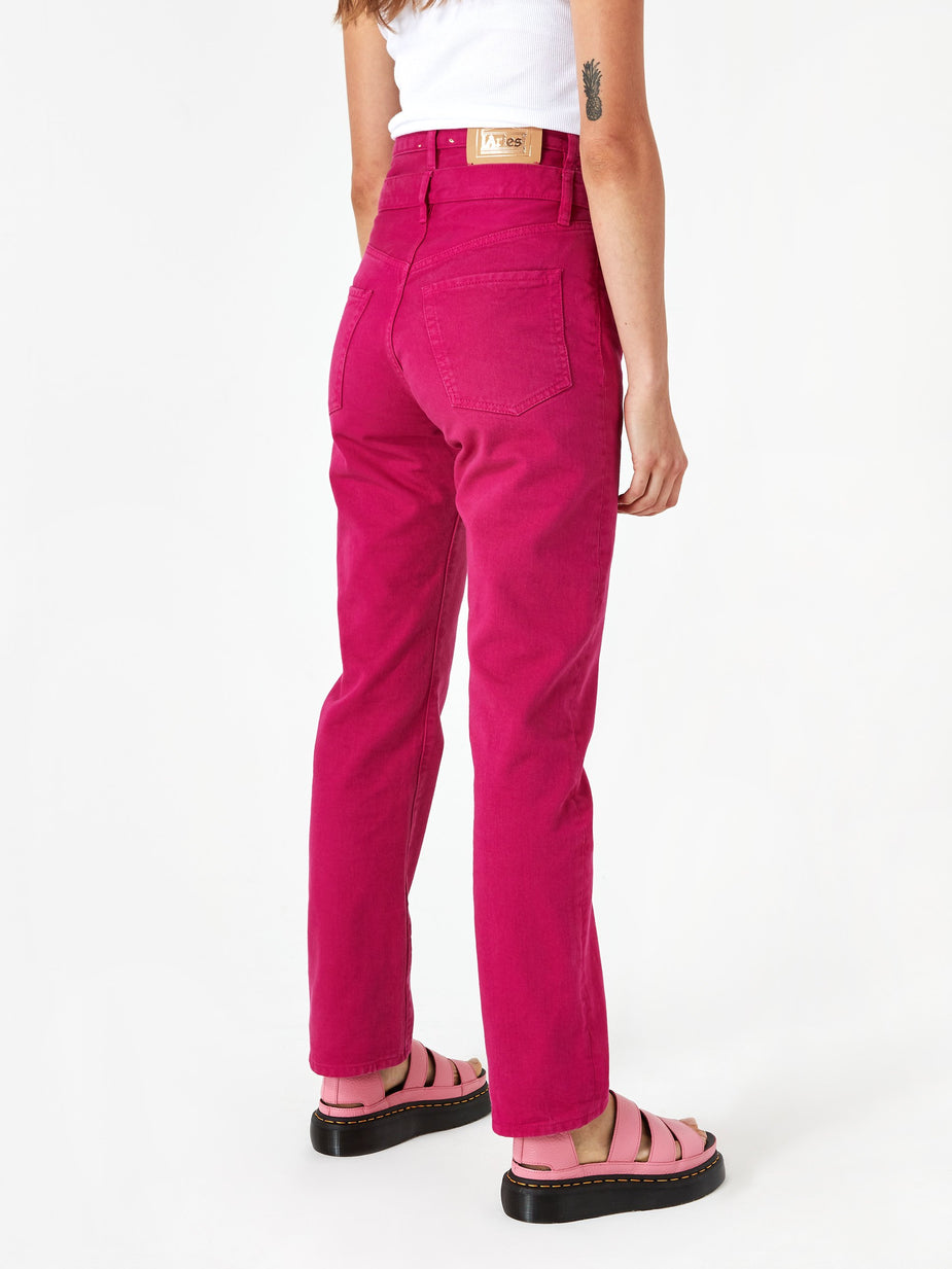 Aries Aries Double Waisted Lilly Jean - Fuschia - Pink
