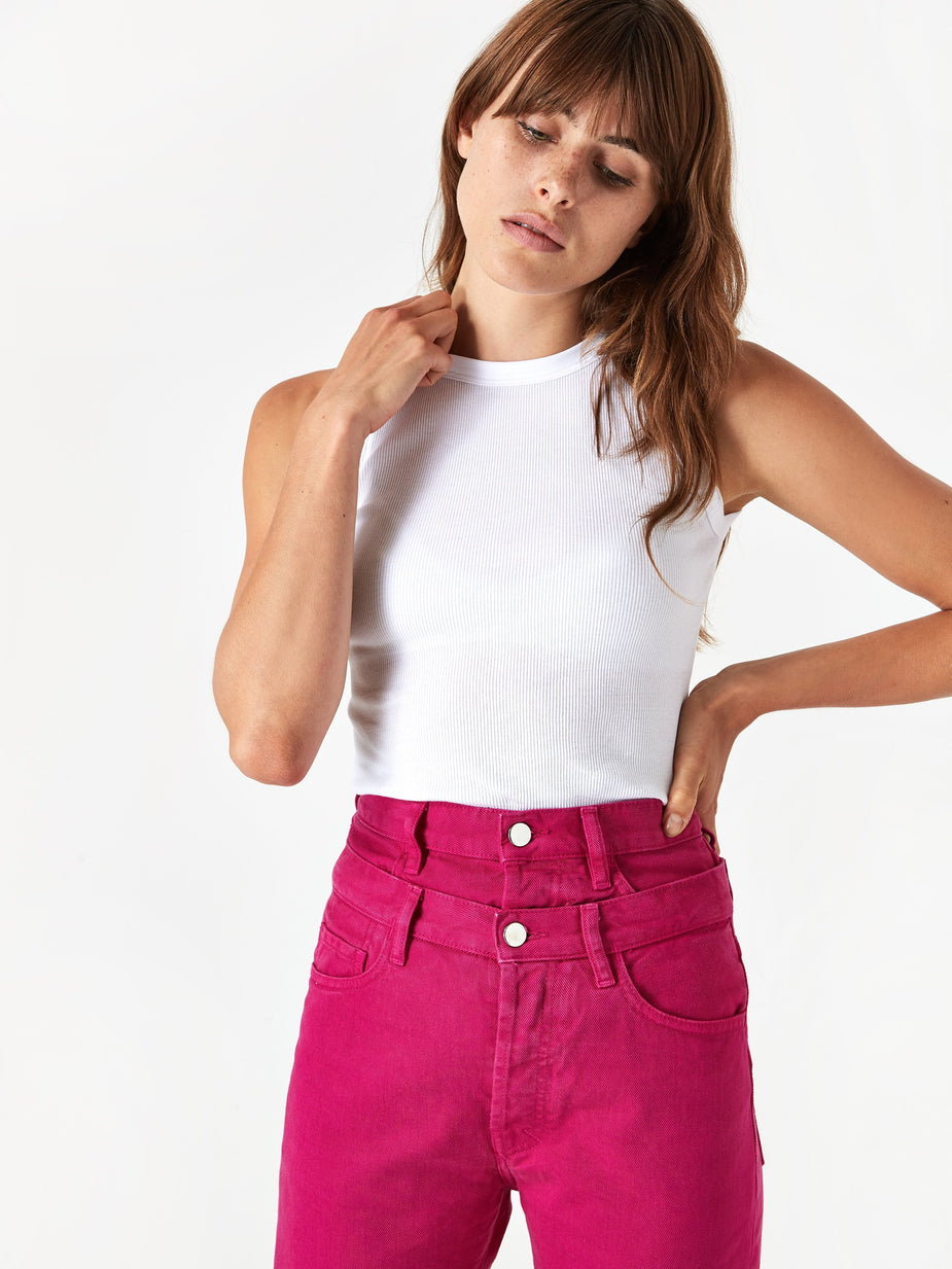 Aries Aries Double Waisted Lilly Jean - Fuschia - Pink
