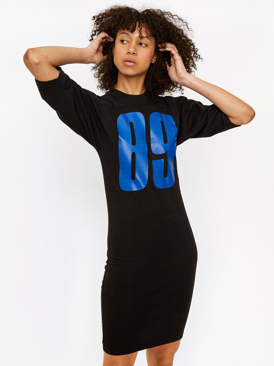 Aries Aries Football Jersey Dress - Black - Black