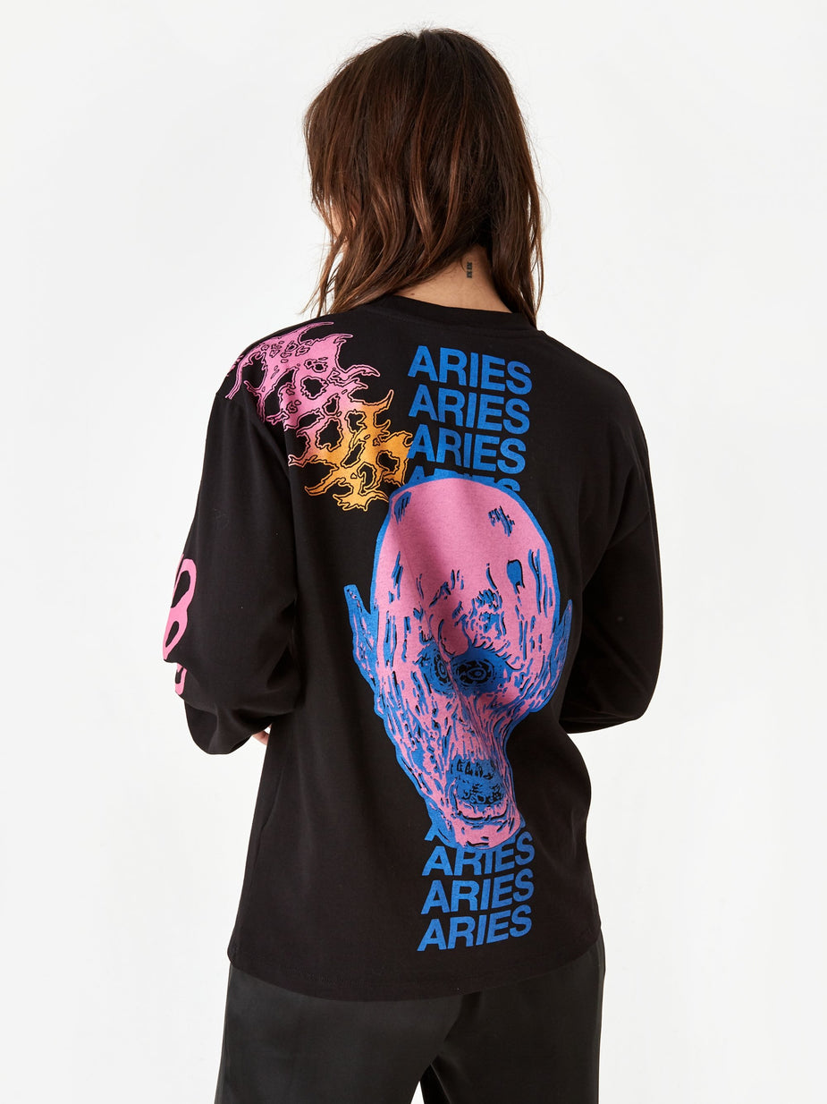 Aries Aries French Monster Longsleeve T-Shirt - Black - Black