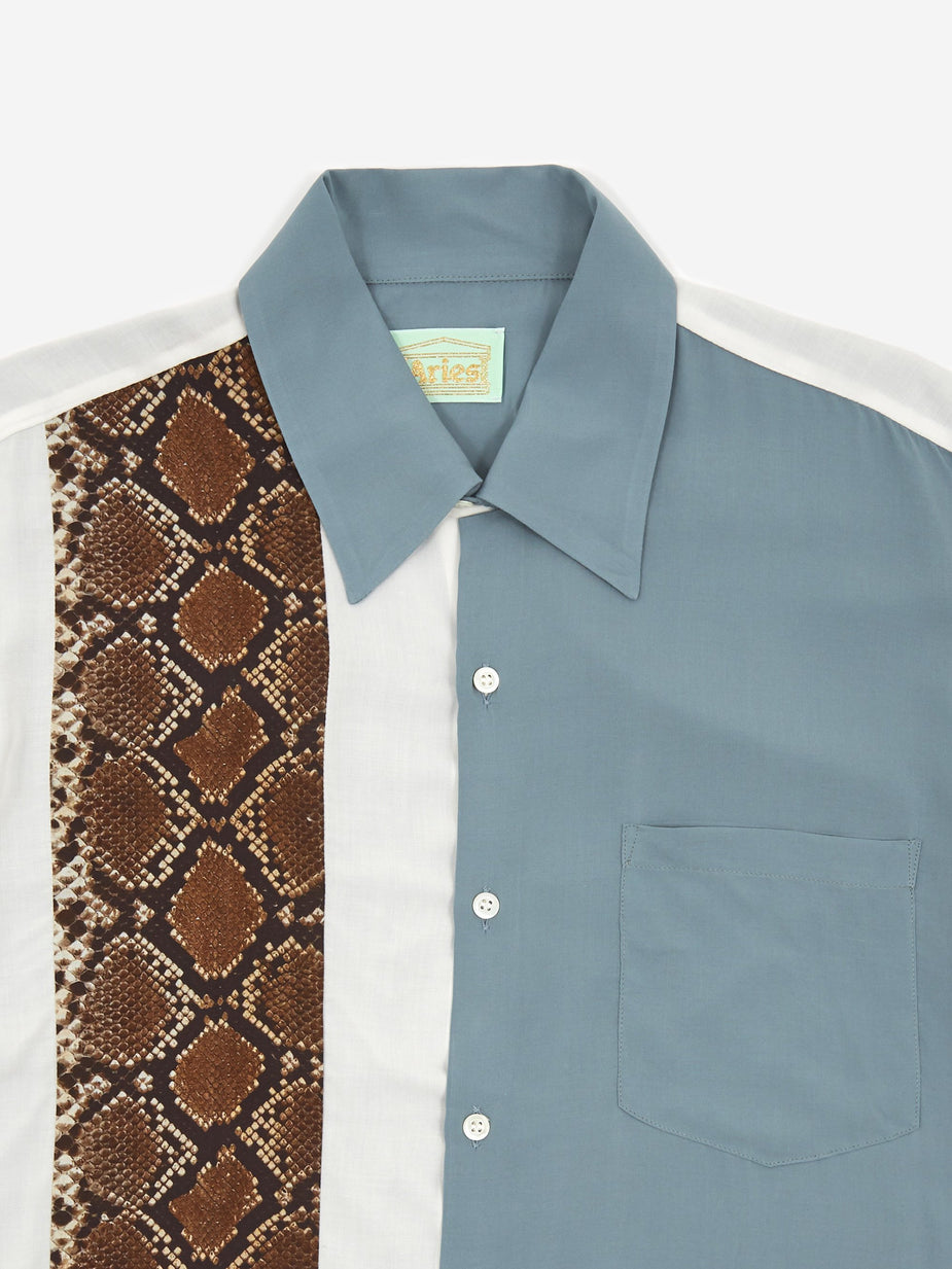 Aries Aries Hawaiian Panel Shirt - White/Grey - White