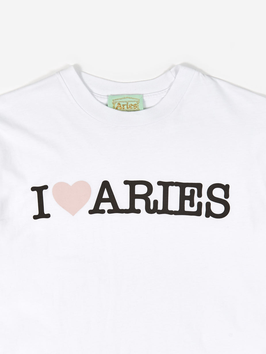 Aries Aries I Heart Aries Shortsleeve T-Shirt - White - White