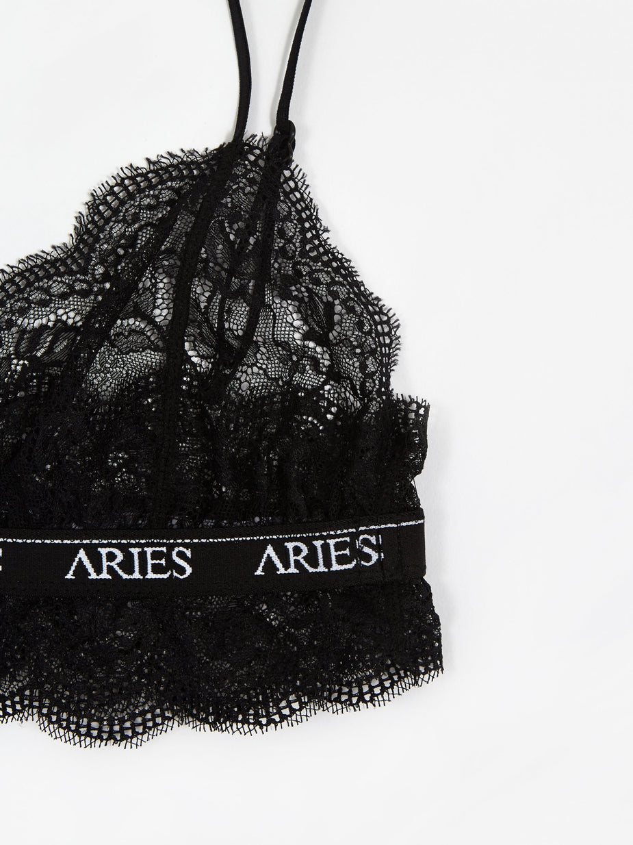 Aries Aries Lace Bra Top - Black - Black