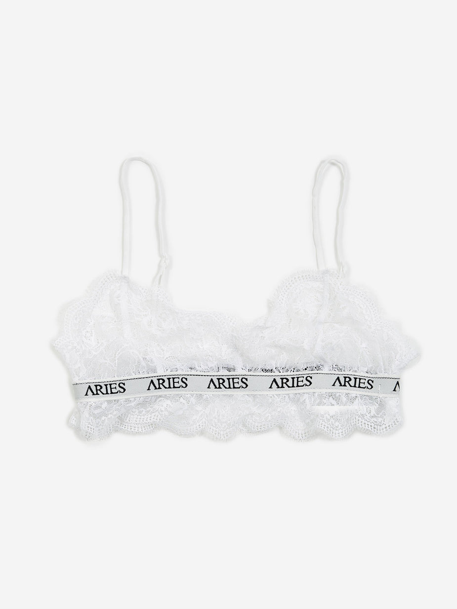 Aries Aries Lace Bra Top - Ivory - Neutrals