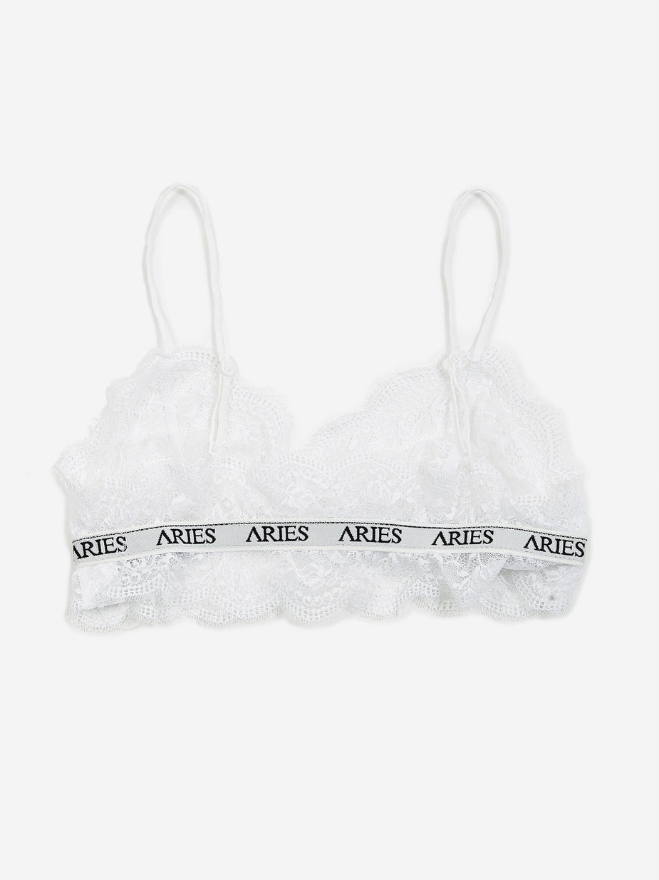 Aries Aries Lace Bra Top - Ivory - Neutrals
