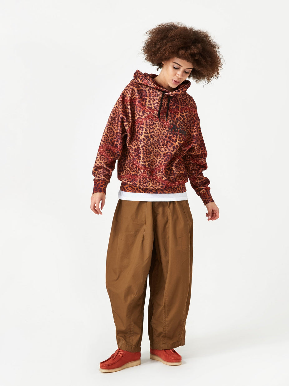 Aries Aries Leopard Chain Hooded Sweatshirt - Leopard - Animal Print