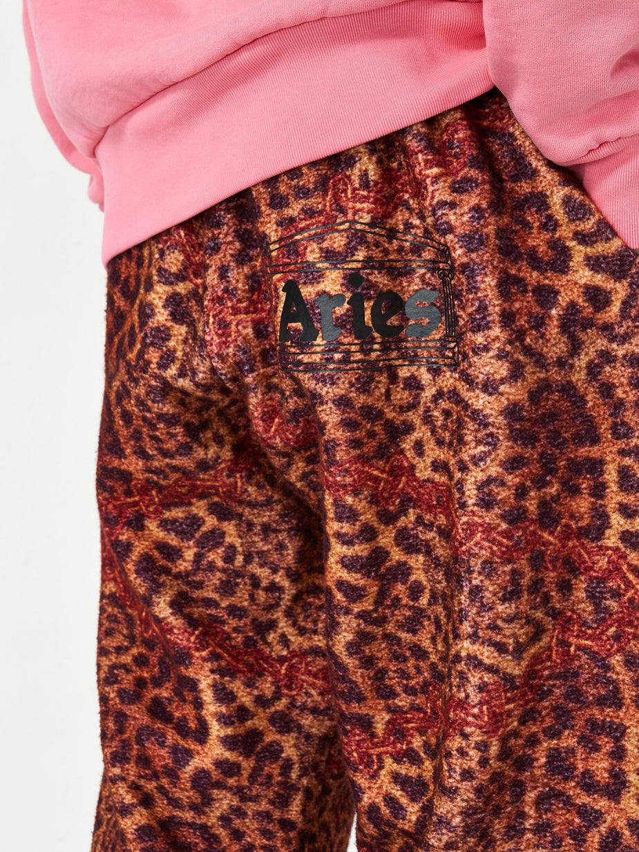 Aries Aries Leopard Chain Sweatpant - Leopard - Animal Print