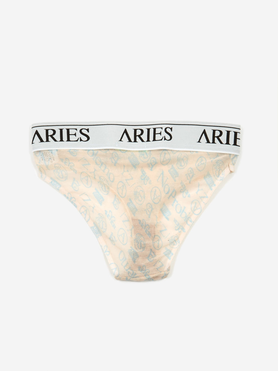 Aries Aries Monogram Brief - Pale Blush - Other