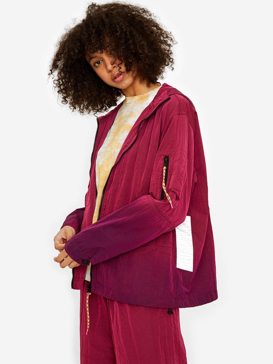 Aries Aries Ombre Dyed Tech Jacket - Fuschia - Pink