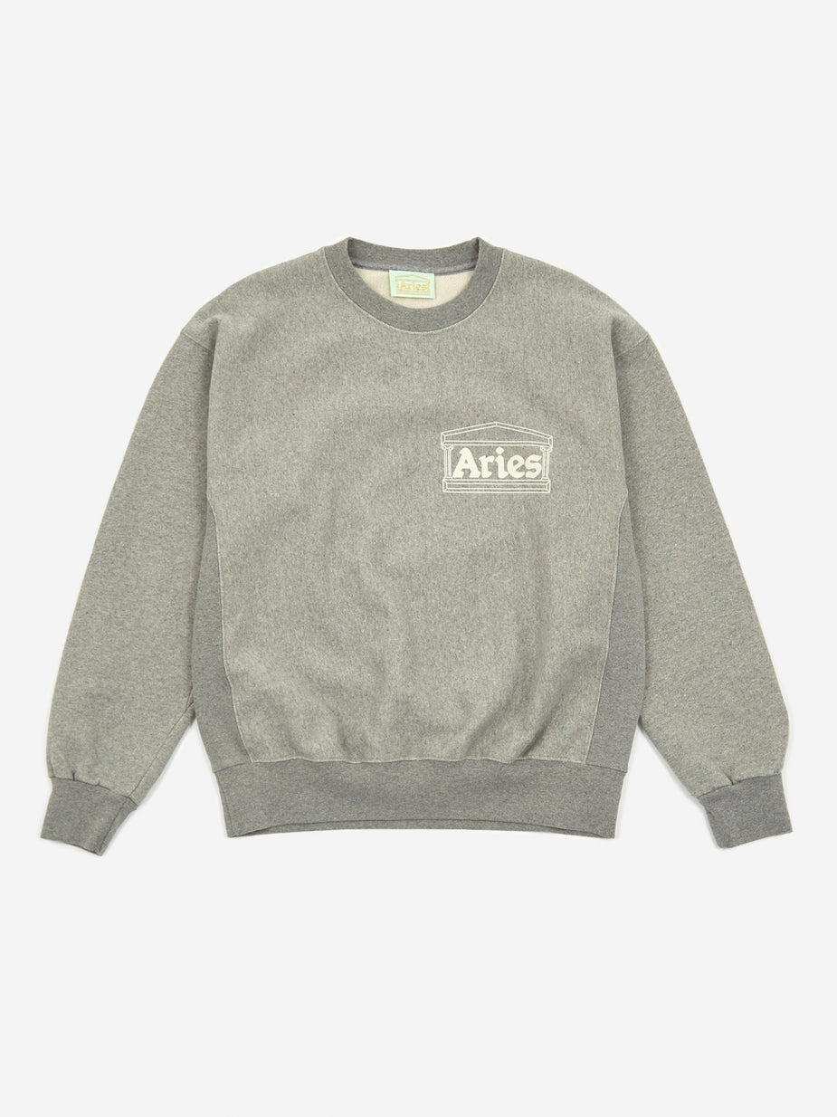 Aries Aries Premium Temple Sweatshirt - Grey Marl - Grey
