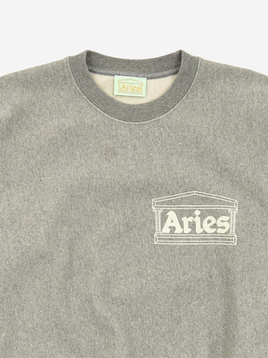 Aries Aries Premium Temple Sweatshirt - Grey Marl - Grey