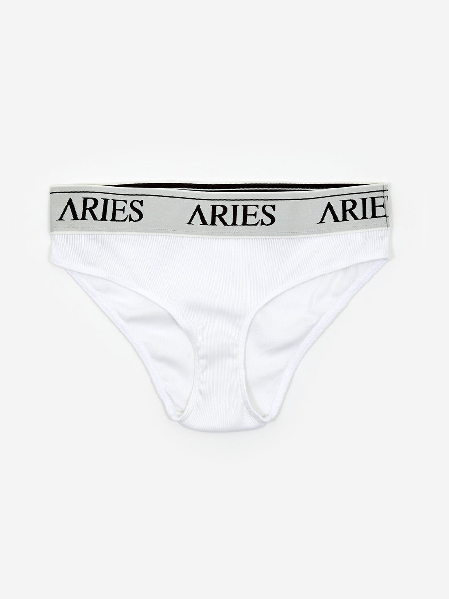 Aries Aries Rib Brief - White - White