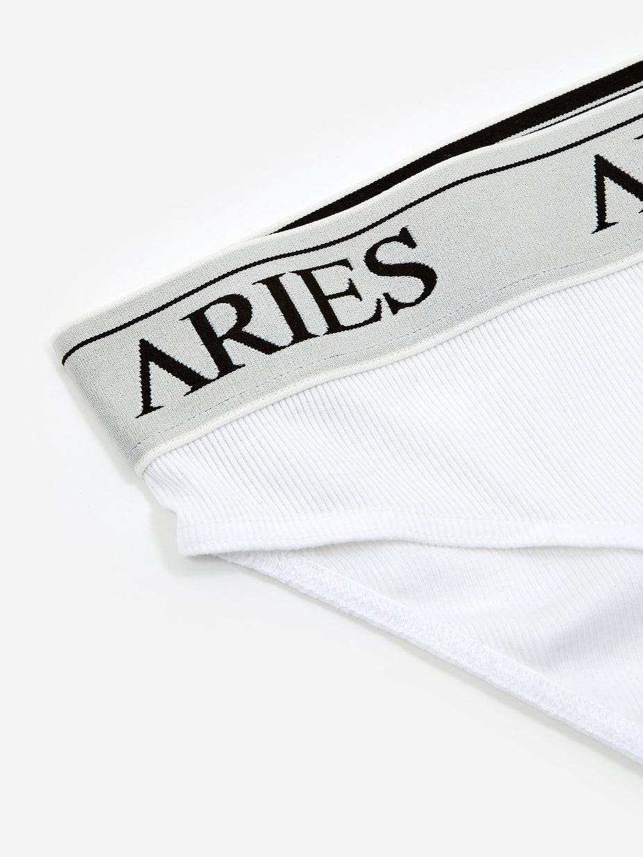 Aries Aries Rib Brief - White - White