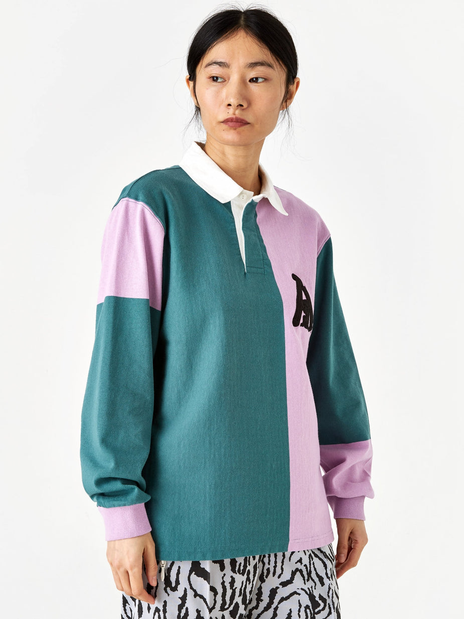 Aries Aries Rugby Shirt - Pink/Hydro - Pink