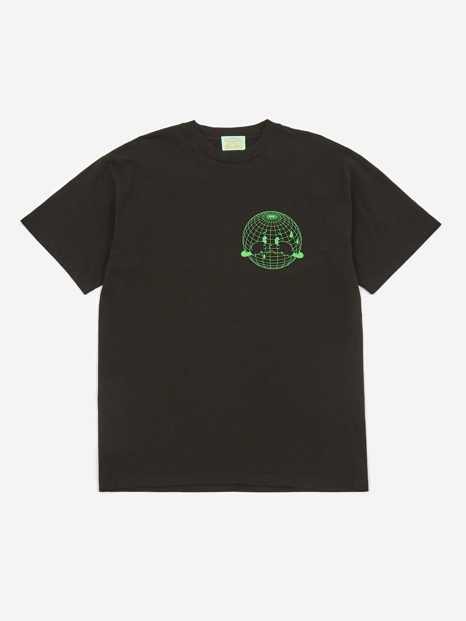 Aries Aries Sad Planet Shortsleeve T-Shirt - Black - Black