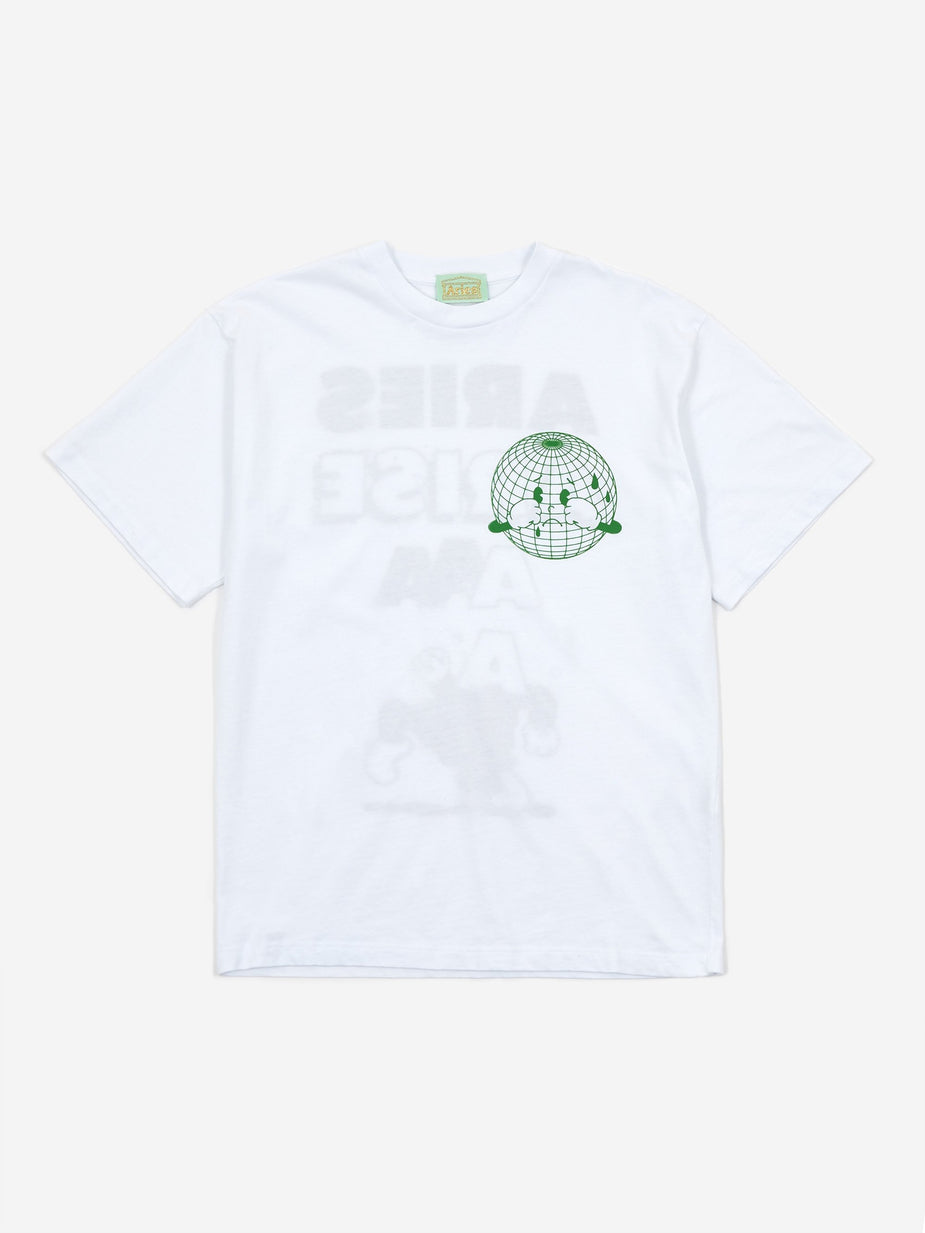 Aries Aries Sad Planet Shortsleeve T-Shirt - White - White