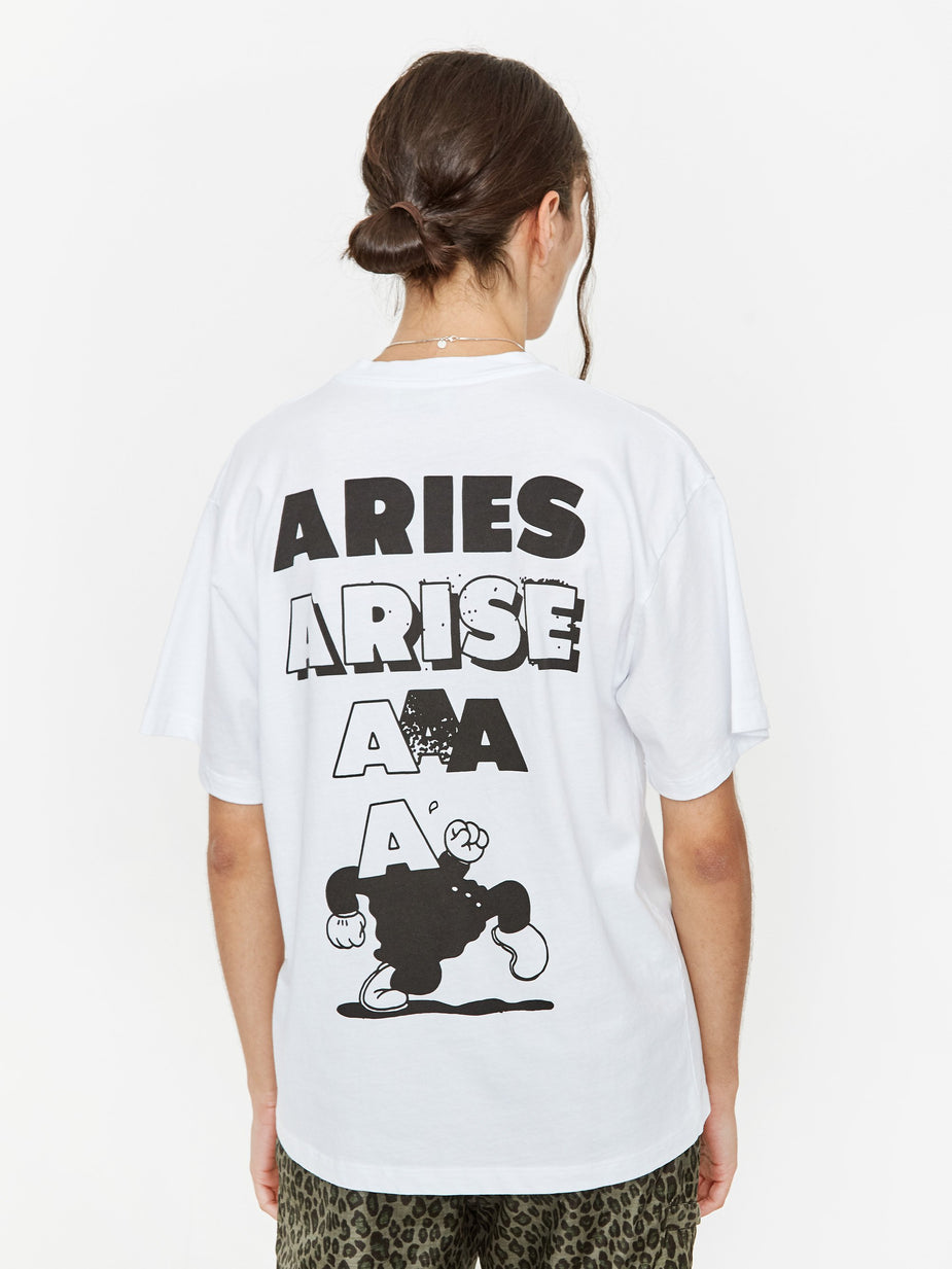 Aries Aries Sad Planet Shortsleeve T-Shirt - White - White