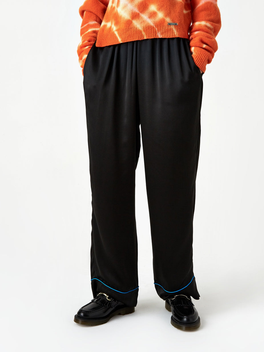 Aries Aries Silk Pyjama Pant - Black - Black