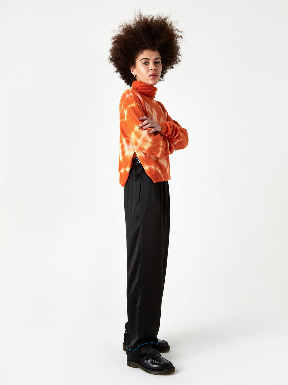 Aries Aries Silk Pyjama Pant - Black - Black