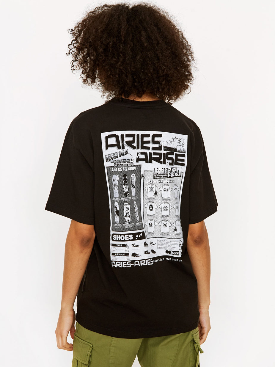 Aries Aries Skate Shortsleeve T-Shirt - Black. - Black
