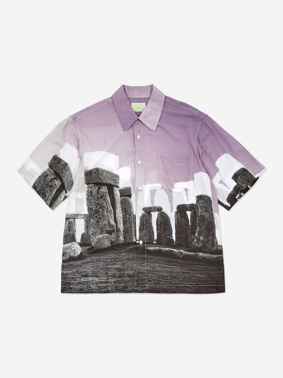 Aries Aries Stonehenge Hawaiian Shirt - Multi - Multi