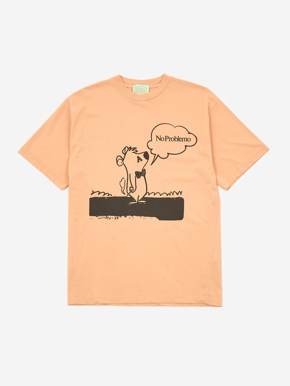 Aries Aries Stoner Bear Shortsleeve T-Shirt - Peach - Pink