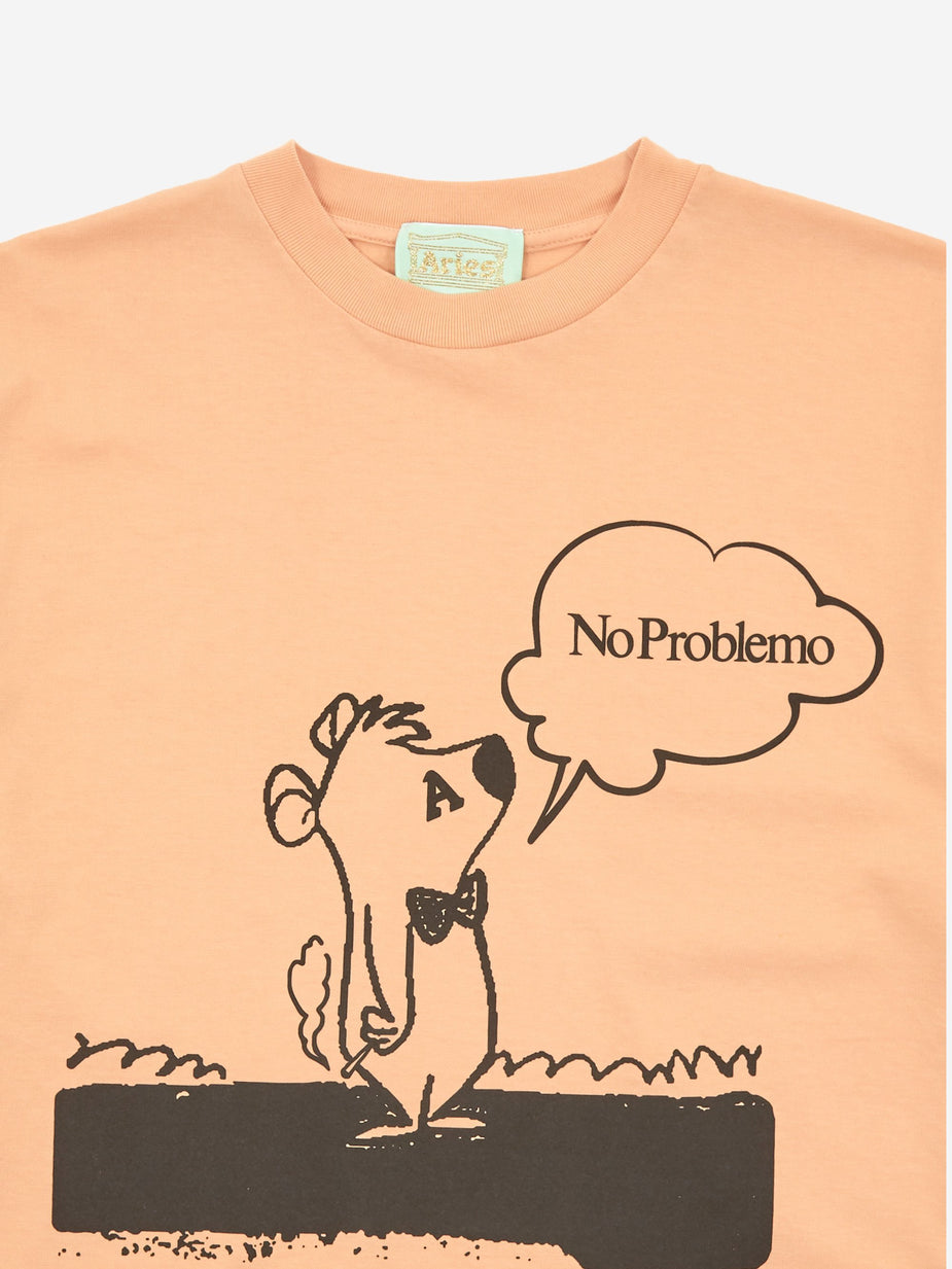 Aries Aries Stoner Bear Shortsleeve T-Shirt - Peach - Pink